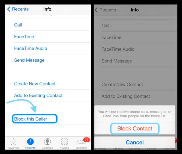 how to block unknown calls on iphone